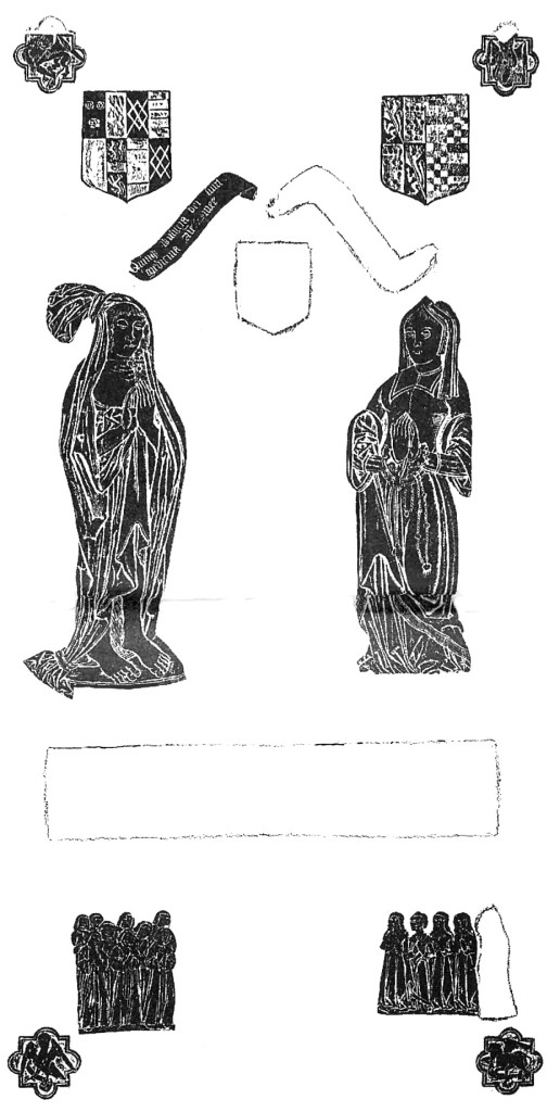 Rubbing of the brass