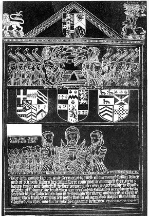 Rubbing of the brass of Richard Disney