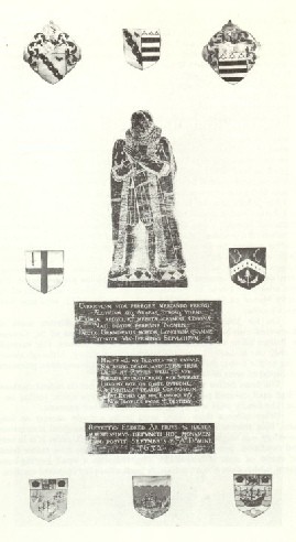 Rubbing of the brass of John Eldred