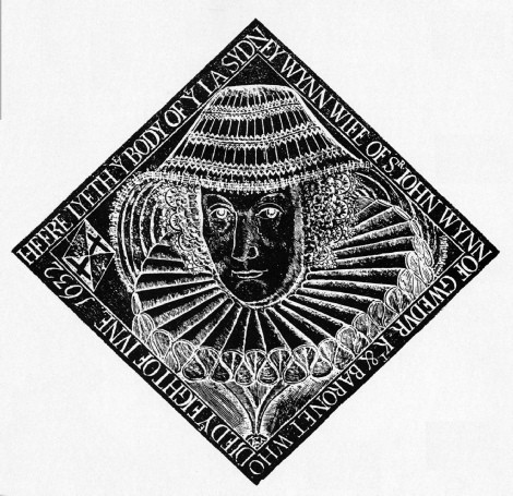 Rubbing of the brass