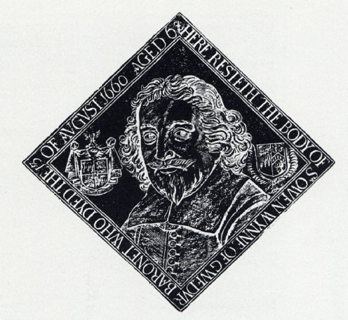 Rubbing of the brass