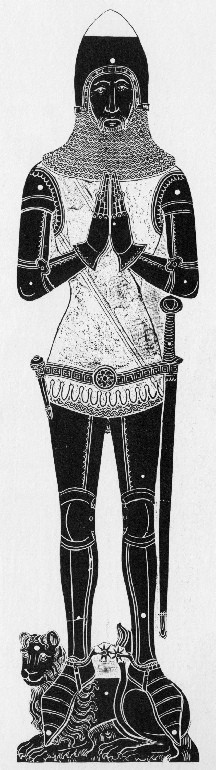 Rubbing of the effigy