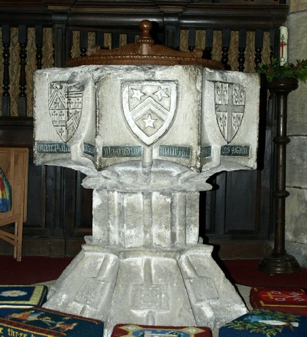 Photograph of the font