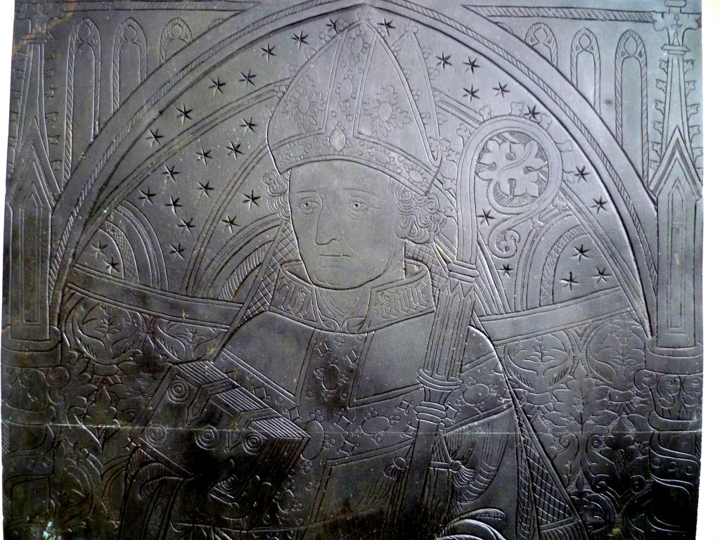 Photograph of a detail the brass