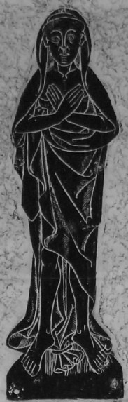 Rubbing of the figure of the 1505/6 brass