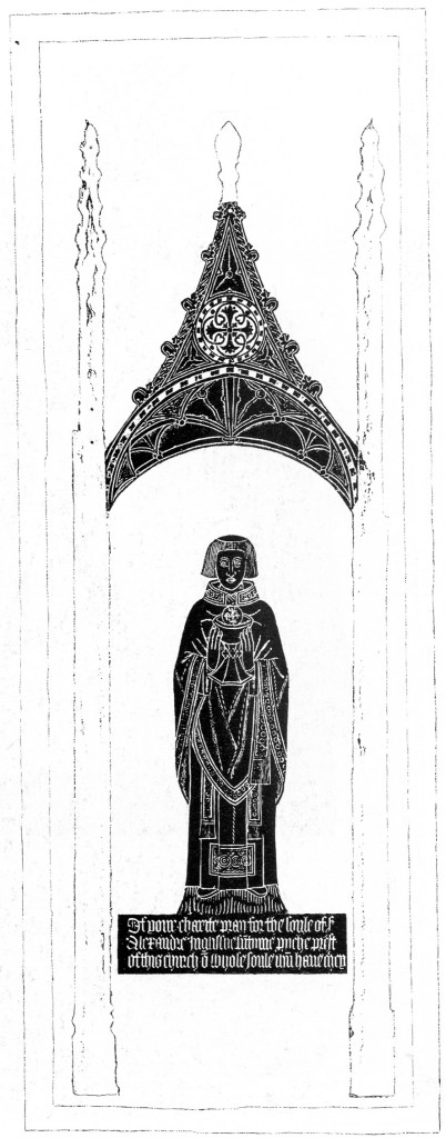 Rubbing of the brass