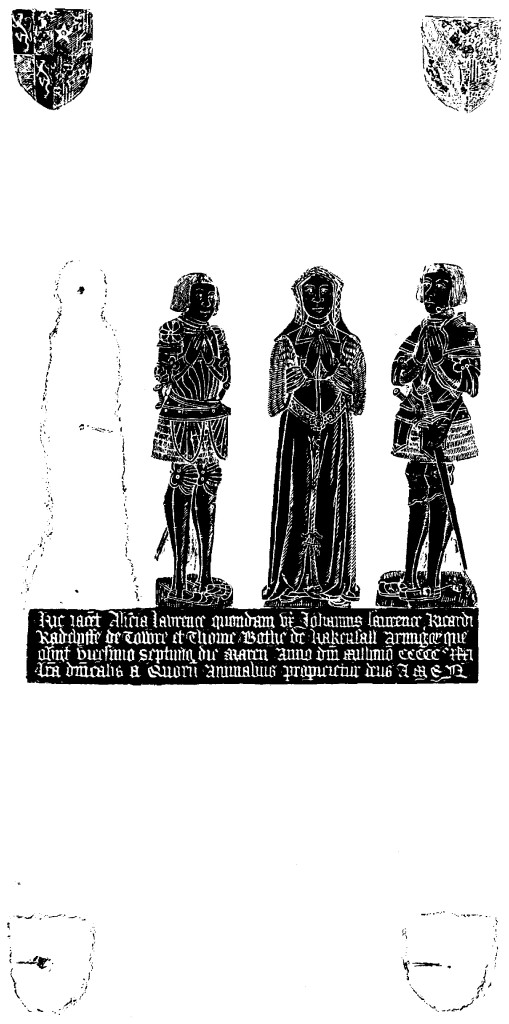 Rubbing of the brass